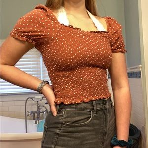 American Eagle square neck top